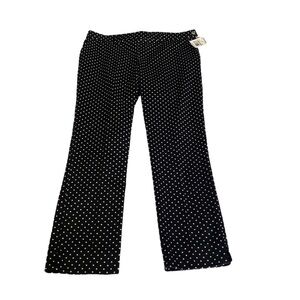 Lauren Ralph Lauren Black Polka Dots Pants Size 12